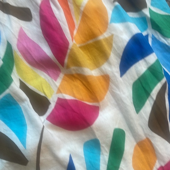 Tabitha Brown Botanical Floral Leaf Multicolor Dress - Size M - Picture 7 of 7